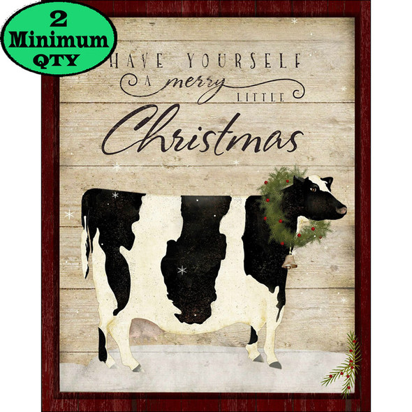 Christmas Cow 12X16