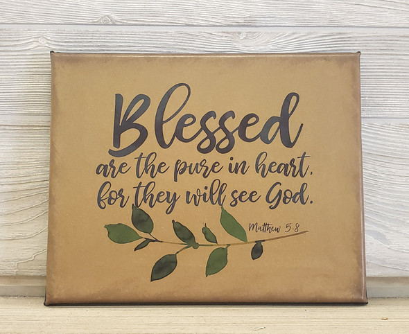 8X10 Blessed are the Pure