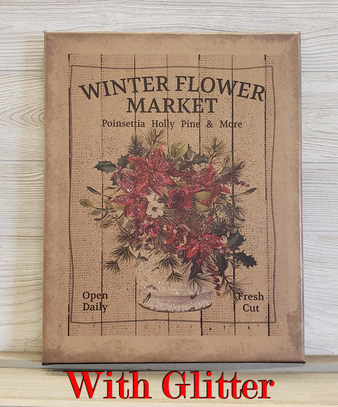 11X14 Winter Flower Market