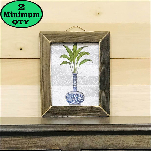 Antique Vase With Greens 8X10