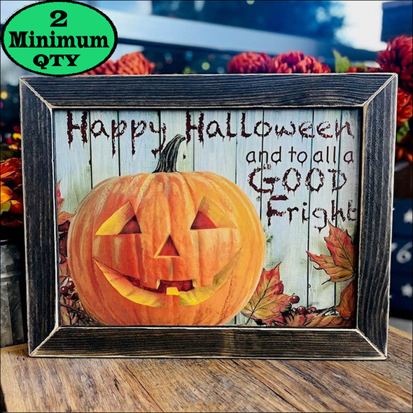 Happy Halloween Jack-O-Lantern 12x16