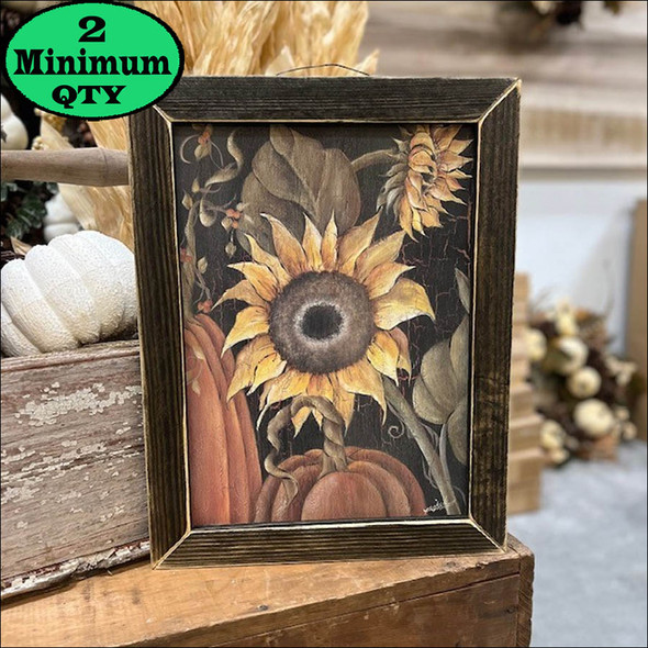 Primitive Sunflower 12x16