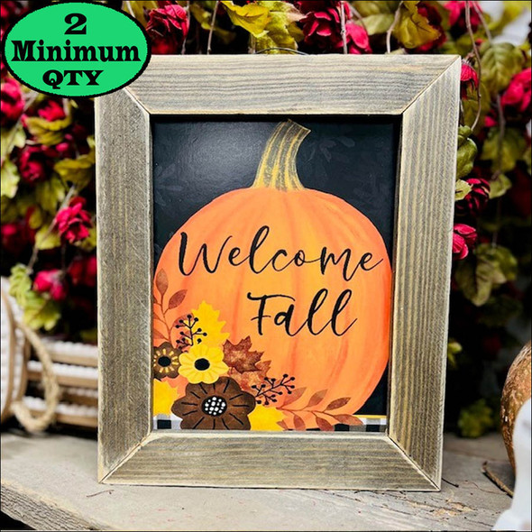 Pumpkin Welcome Fall 8x10