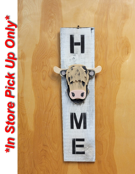 Cow Home Sign