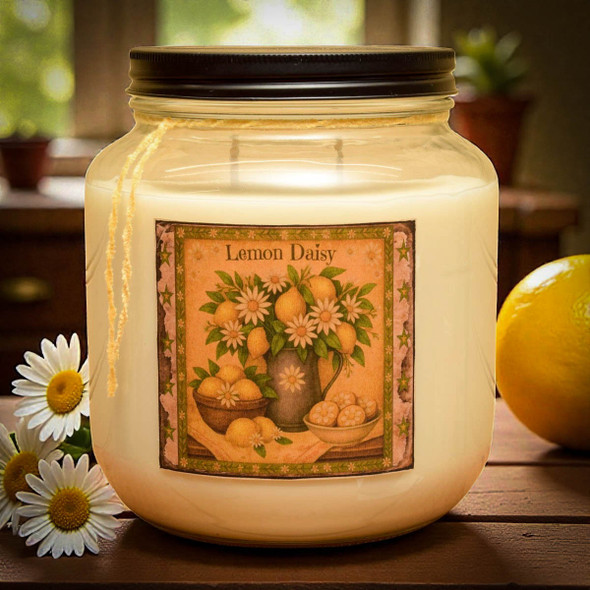 Lemon Daisy Jar Candle - 64 oz