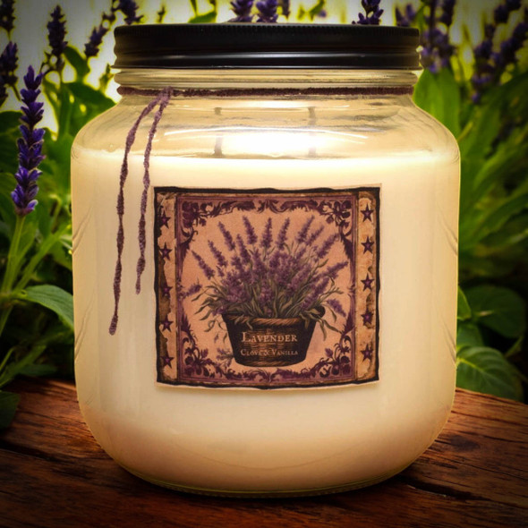 Lavender, Clove, and Vanilla Jar Candle - 64 oz