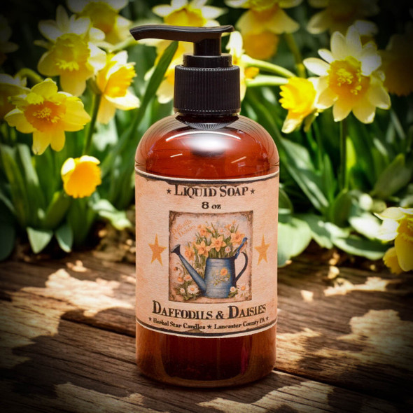 Daffodils and Daisies Liquid Hand Soap-8 oz