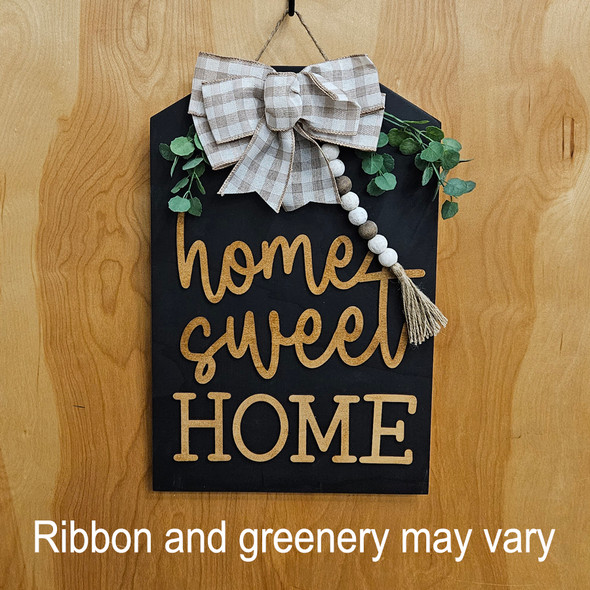 Home Sweet Home Tag-Black