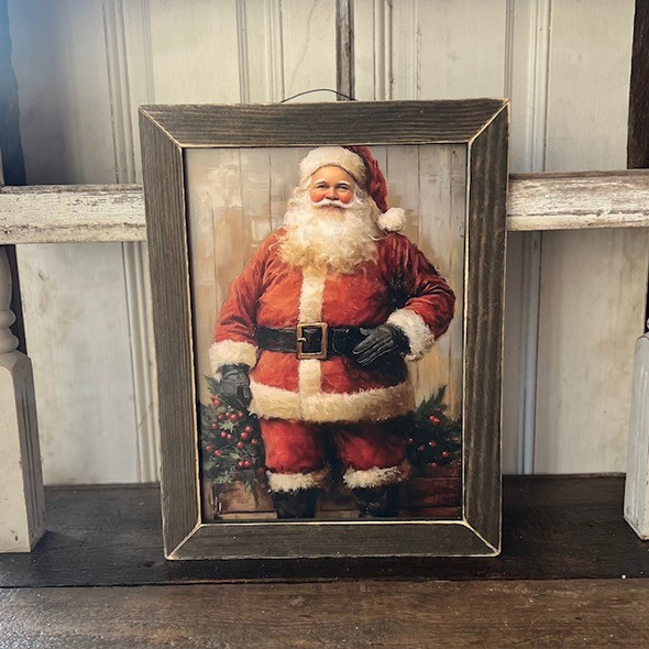 Vintage Santa Standing 12X16