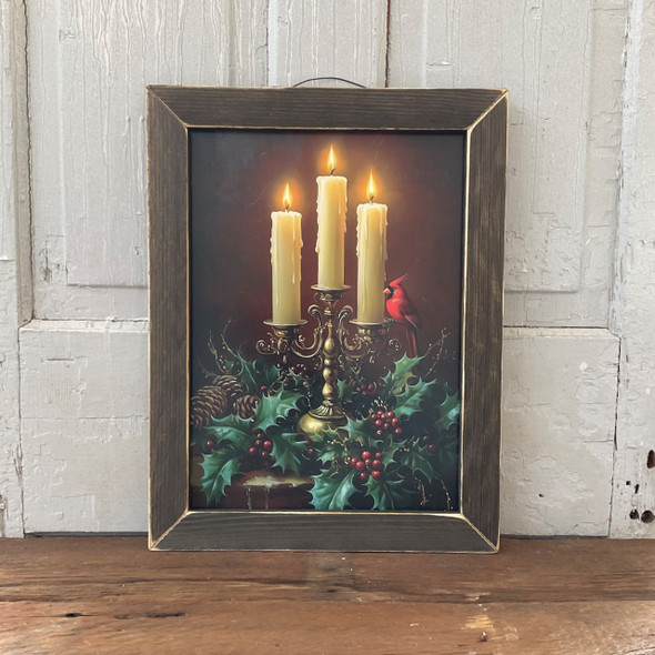 Christmas Candles 12X16