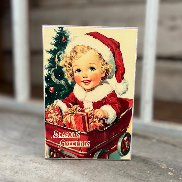 Vintage Christmas Block