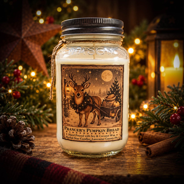 Prancer's Pumpkin Bread Jar Candle- 24oz