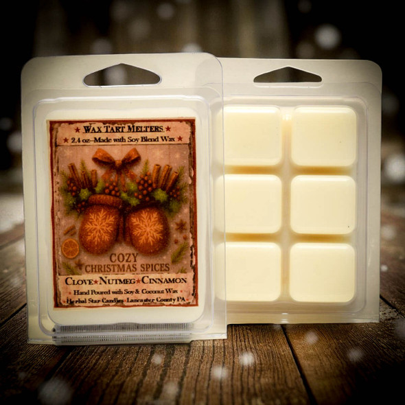 Cozy Christmas Spice Mini Pack of 6 Tarts- 2.4oz Cozy Christmas Spice Mini Pack of 6 Tarts- 2.4oz