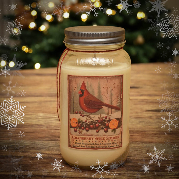 Cranberry Jar Candle- 24oz
