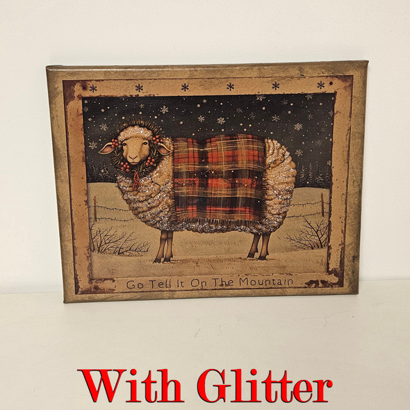 11X14 Sheep Tell it on the Mountain