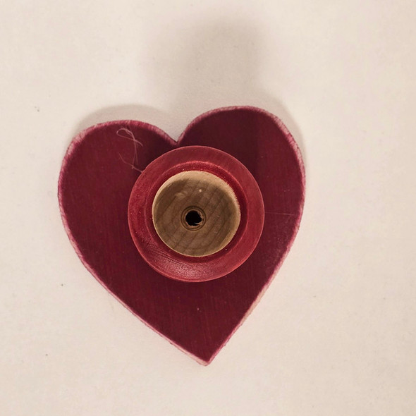 Heart Candle Cup- Red