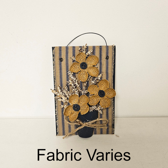 Flower Plaque Blue