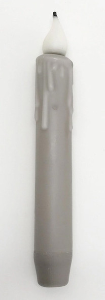 7" Gray Grungy LED Timer Taper