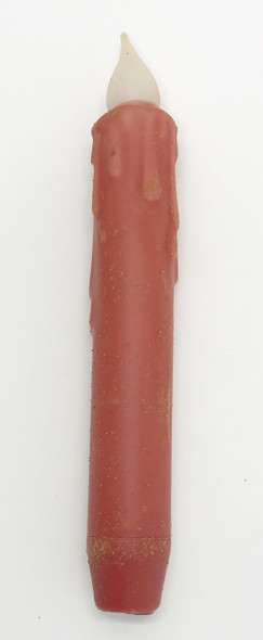 7" Red Grungy LED Timer Taper