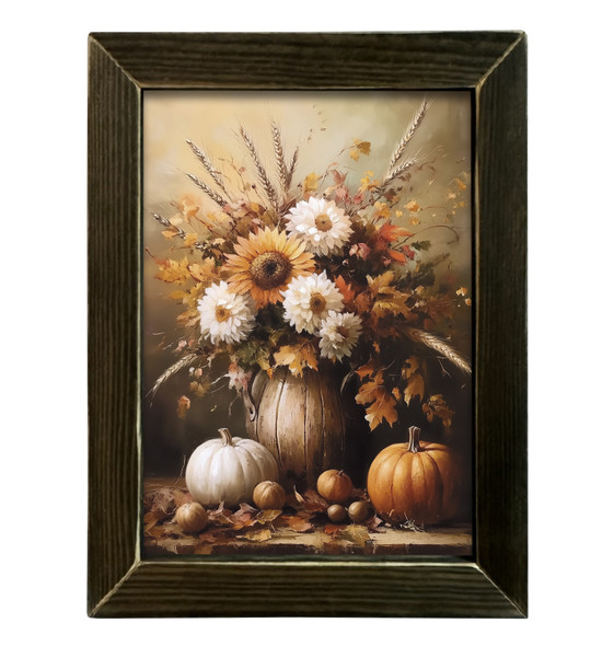 Fall Mum Arrangement 12x16
