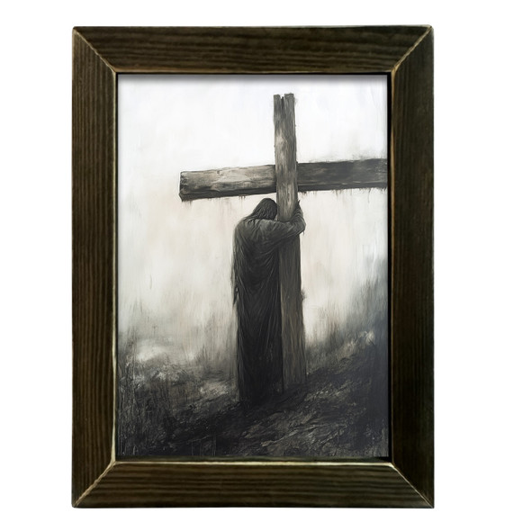 Jesus and Cross 12x16