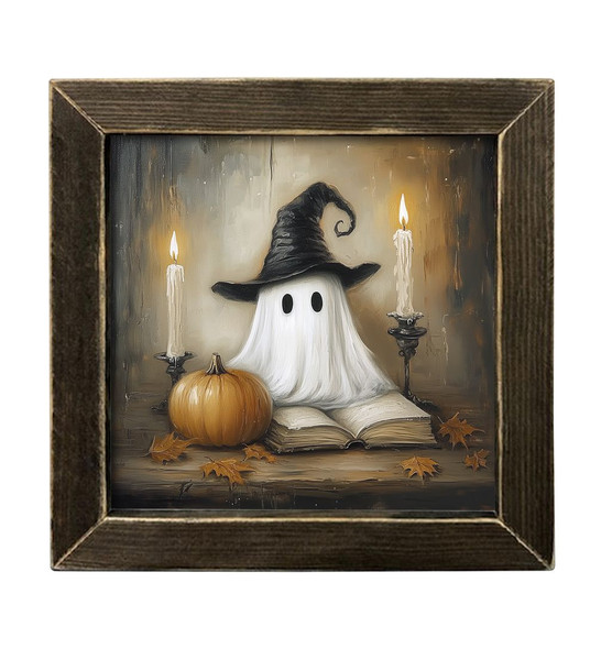 Witch Hat Ghost Art 12x12
