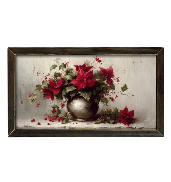 Christmas Florals 16x30