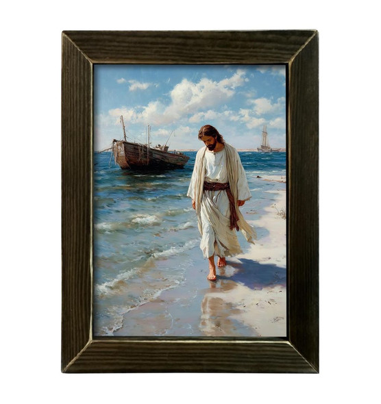 Jesus Walking by Water 12x16