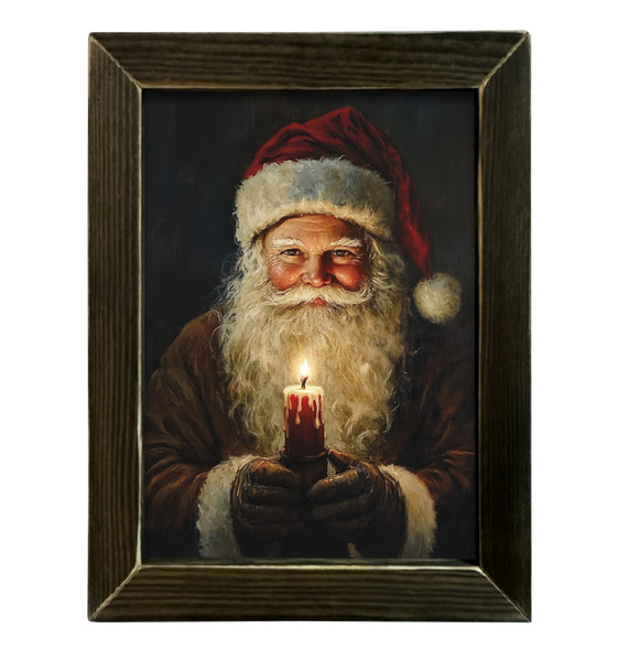 Santas Lighting The Way 12x16