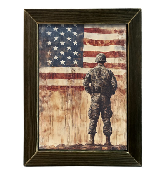 Soldier Flag 12x16