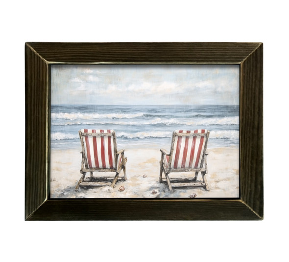 Patriotic Beach Chairs 12x16