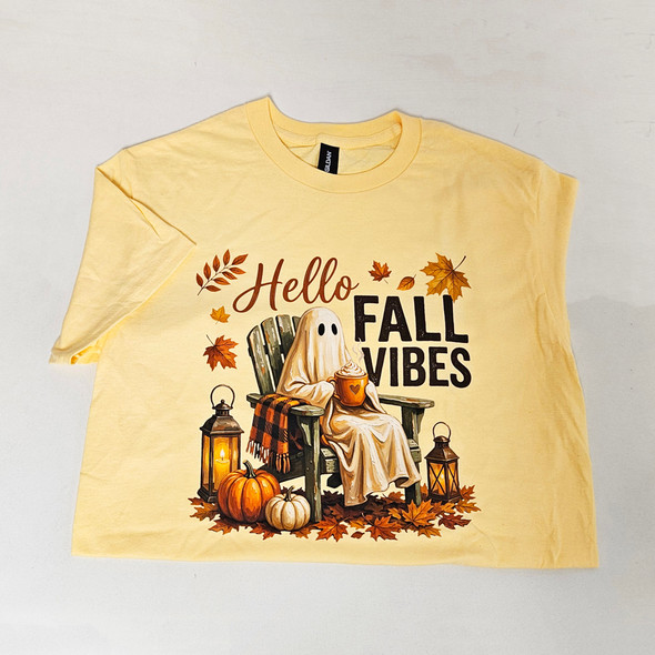 Hello Fall Vibes- Small T-Shirt