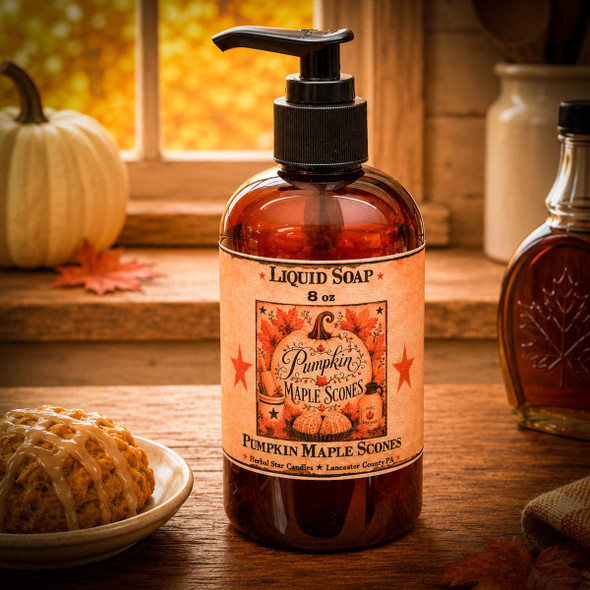 Pumpkin Maple Scones 8oz Liquid Soap