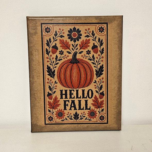 8X10 Folk Hello Fall