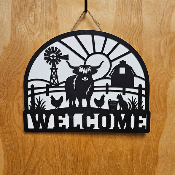 Welcome Barnyard Cow
