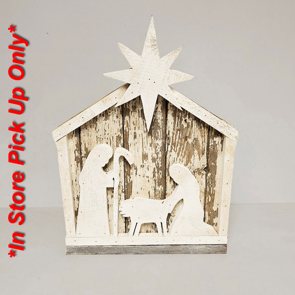 Small White Nativity Scene