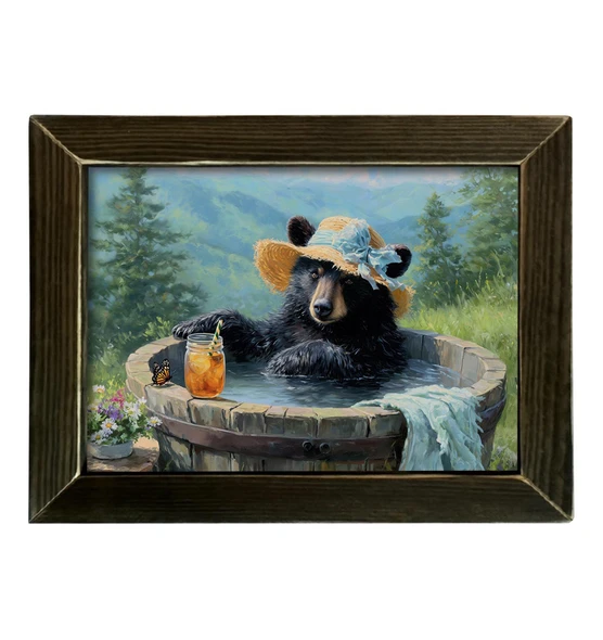 Sweet Tea Soak Black Bear 12x16