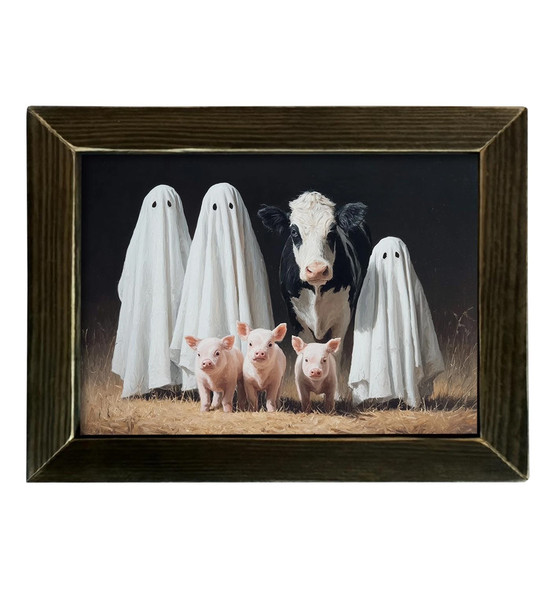 Spooky Farm Family 12x16