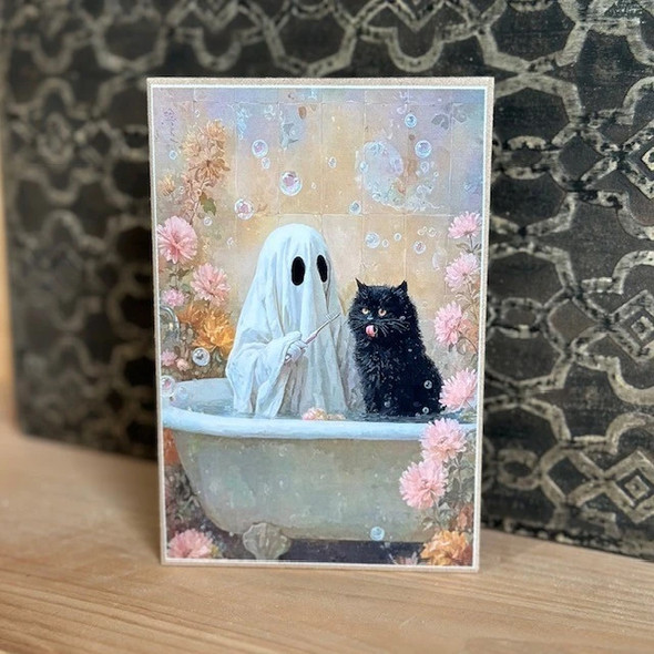 Spooky Scrub Time 4X6 Block