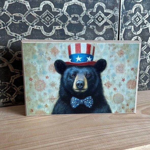 American Black Bear 4X6 Block