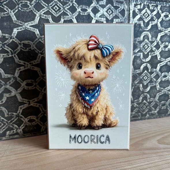 Patriotic Moorica Highland 4X6