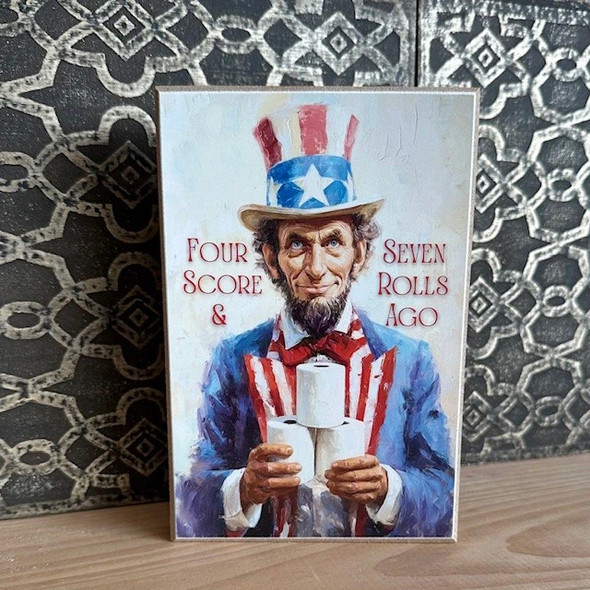 Uncle Sam Bathroom 4X6 Block