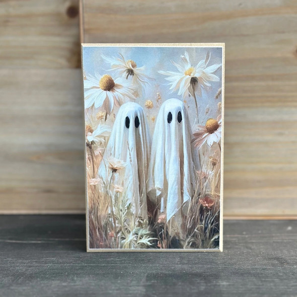 Spring Ghosts In Daisies Block