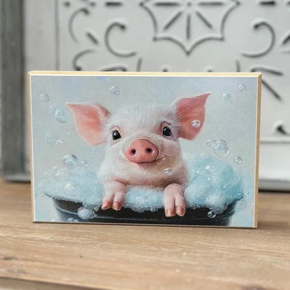 Pig Bubble Bucket Block