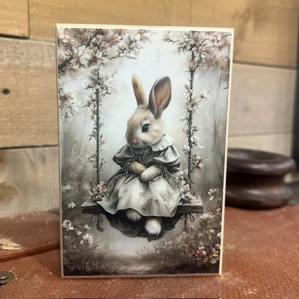 Swinging Bunny Girl Block