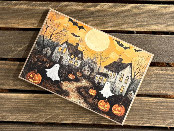 HALLOWEEN VILLAGE 4X6 BLOCK