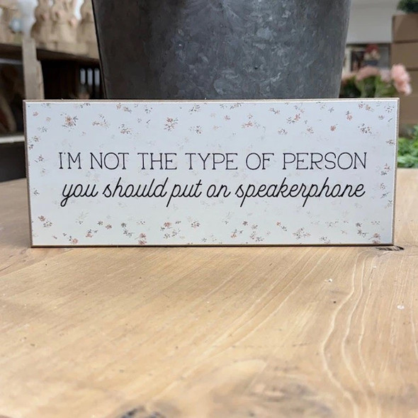 Not for Speakerphone Block
