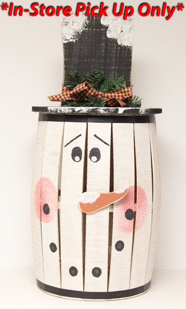 Snowman Barrel