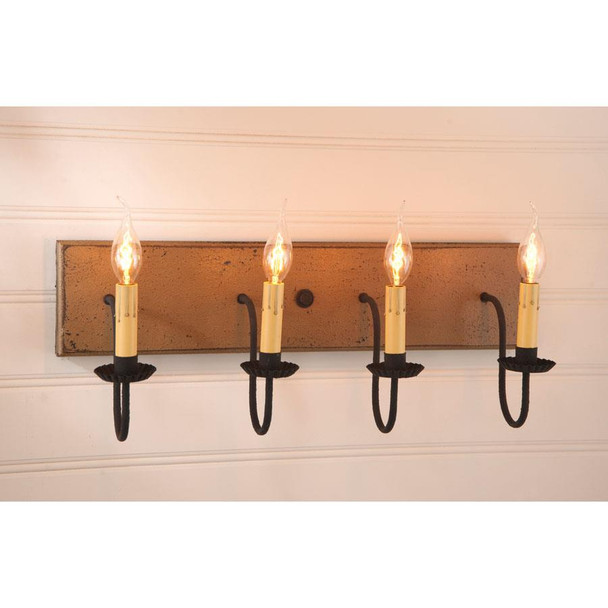 4 ARM VANITY LIGHT PEARWOOD