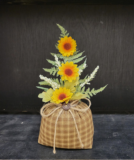 Fabric Bag w/ Sunflower